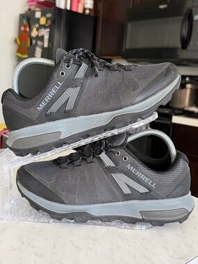 Merrell Zion FST Low Mens 8 Trail Hiking Shoes Gray Quantum Grip J035479